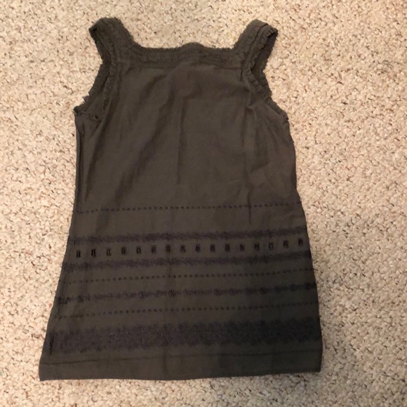 Green embroidered tank top - Picture 2 of 2